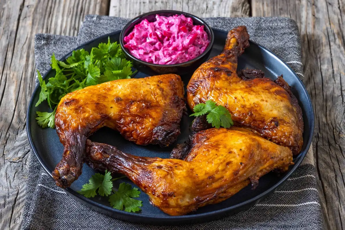 Cuisse de poulet marinée dans épices Tandoori